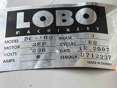Used 2007 LOBO DC-102 Dust Collectors California US | MachineryMax #1319628