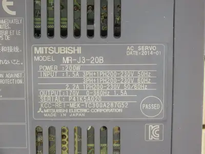 Mitsubishi MRJ320B AC Servo Inverter Drive 0.2kW 200-240V 3Ph MELSERVO Lot of 3