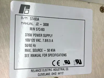 New | in-Stock RELIANCE ELECTRIC 57493A Miscellaneous Equipment (Electrical & Power) | Surplus Asset Holdings #1197530