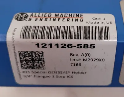 Allied Machine & Engineering 121126-585 Special Holder Tooling & Accessories, Tooling | Machinery Central (4)