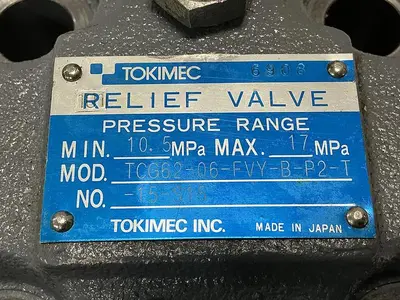 USED TOKIMEC TCG62-06-FVY-B-P2-T-15-S15