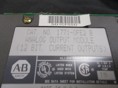 USED Allen-Bradley 1771-OFE2 B  Firmware B Series B
