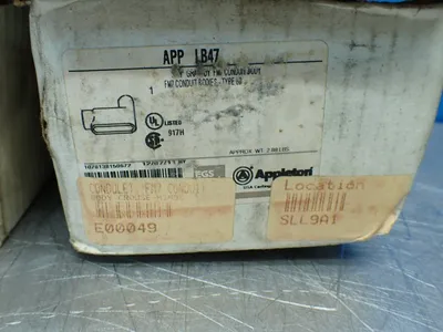 New | in-Stock APPLETON APP LB47 Electrical Fittings Ohio US | HGR 24 #907451