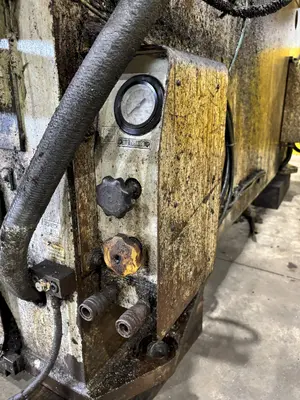 220 TON AIDA MODEL #NC1-200(2) GAP FRAME PRESS, WITH 9.84" STROKE: STOCK #22202