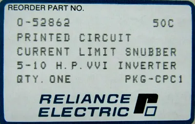 NEW RELIANCE ELECTRIC 0-52862 CIRCUIT BOARD 052862