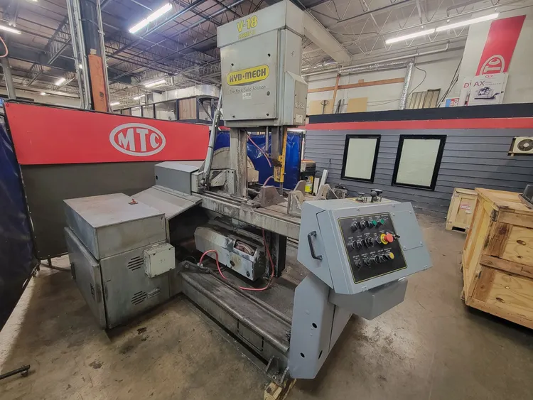 Used 2001 HYD-MECH V-18 II Vertical Band Saws Illinois US | Myers Technology Co., LLC #394478