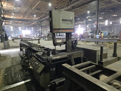 Marvel Series 81 Vertical Bandsaw w/ Roller Sections; 10hp, 18" Throat, 20" Working Height