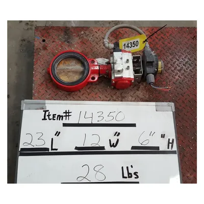 Used Bray 6" Wafer Butterfly Valve - Automated