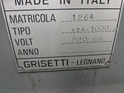 Grisetti #RTA-1000, ID/OD Universal Cylindrical Grinder, 14" wheel