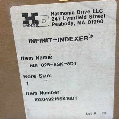 New | in-Stock Harmonic Drive HDI-025-8SK-8DT Power Generation Indiana US | J&J Industrial Supply #1360635