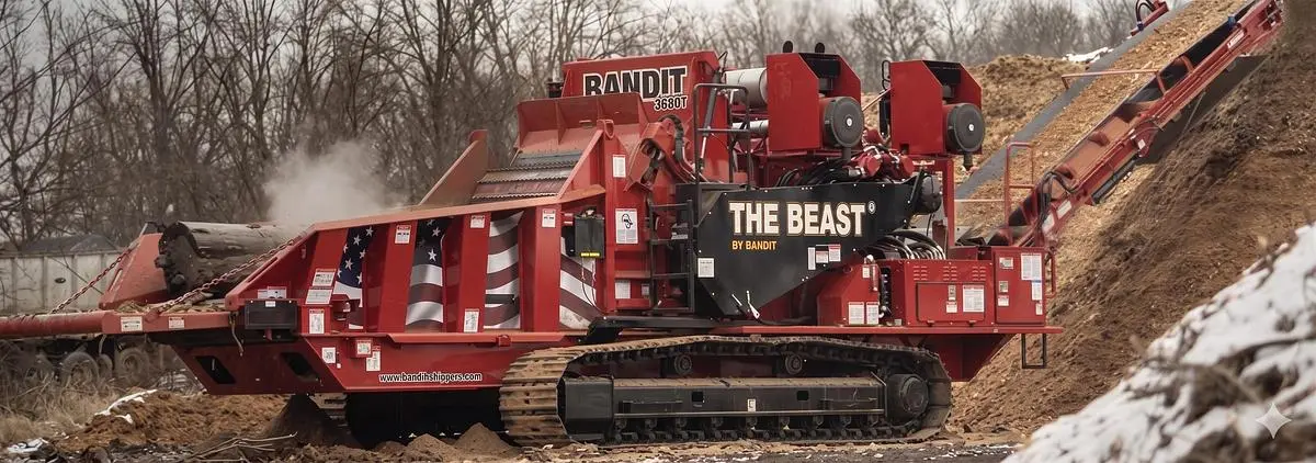 New | in-Stock BANDIT 3680XP Forestry Grinders Indiana US | Franklin Rock & Recycle LLC #1354560