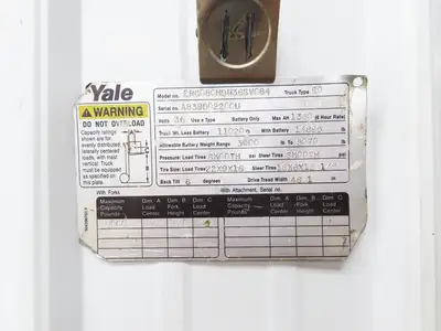 Yale Forklift Hydraulic Power Steering Pump & Motor Off ERC080HD