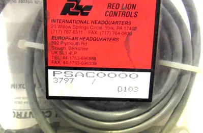 NEW RED LION CONTROLS PSAC0000 PROXIMITY SENSOR