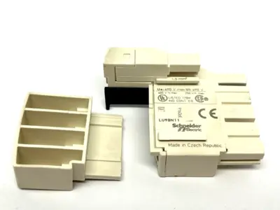 USED SCHNEIDER ELECTRIC TESYS U POWER BASE W/ MOTOR CONTROLLER & CONTACT BLOCK