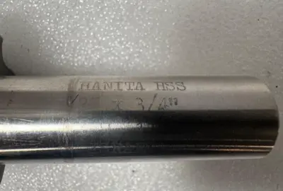 Hanita ISRAEL HSS High Speed 1.92” Diameter 8 Flutes End Mill 3/4 Shank