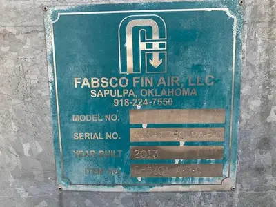 USED 2013 FABSCO FIN AIR, LLC FIN FAN COOLER
