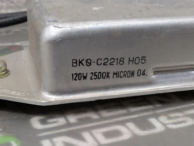 Shizuki BK0-C2218-H05 Resistor Unit Used