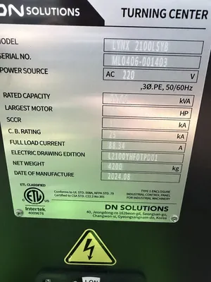 Used 2024 DN SOLUTIONS LYNX 2100LSYB CNC Lathes Iowa US | Machine Tool Emporium #1498628