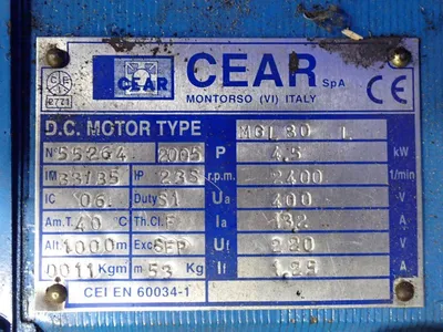 Used 2005 CEAR MGL 80 L Motors (misc) Ohio US | HGR 24 #1047957