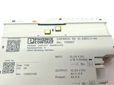 New | in-Stock Phoenix Contact Elec. Circuit Breaker, 4-Channel, 115657 Circuit Breakers Michigan US | Maverick Industrial Sales #1389147