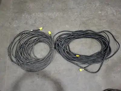 125 v 15a Power Extension Cord 120ft ea. Lot of 2