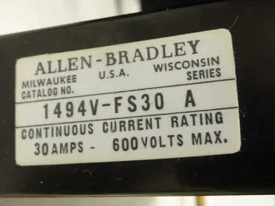 USED ALLEN BRADLEY 1494V-DS30 SER A