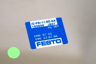 NEW FESTO IC-FSI-11-8E-SA CONTROL INTERFACE WITH K-352159 PCB BOARD ICFSI118ESA