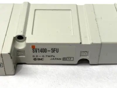 USED SMC PNEUMATIC SOLENOID VALVE 5-PORT 24VDC 0.2-0.7MPA