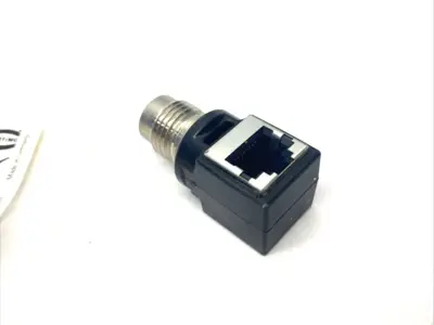 New | in-Stock HARTING Panel Feed-Through Adapter M12-RJ45 Right Angled NO LOCKNUT Connector Accessories Michigan US | Maverick Industrial Sales #1392836