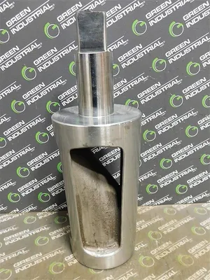 Unbranded Stainless Steel Plug Valve Plug 14" L 4.3" Plug Dia. Used
