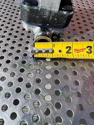 USED ITT PURE FLO .75-F-419-6-4-TM-CWP150 DIAPHRAGM VALVE W/ 3/4" SANITARY FITTING