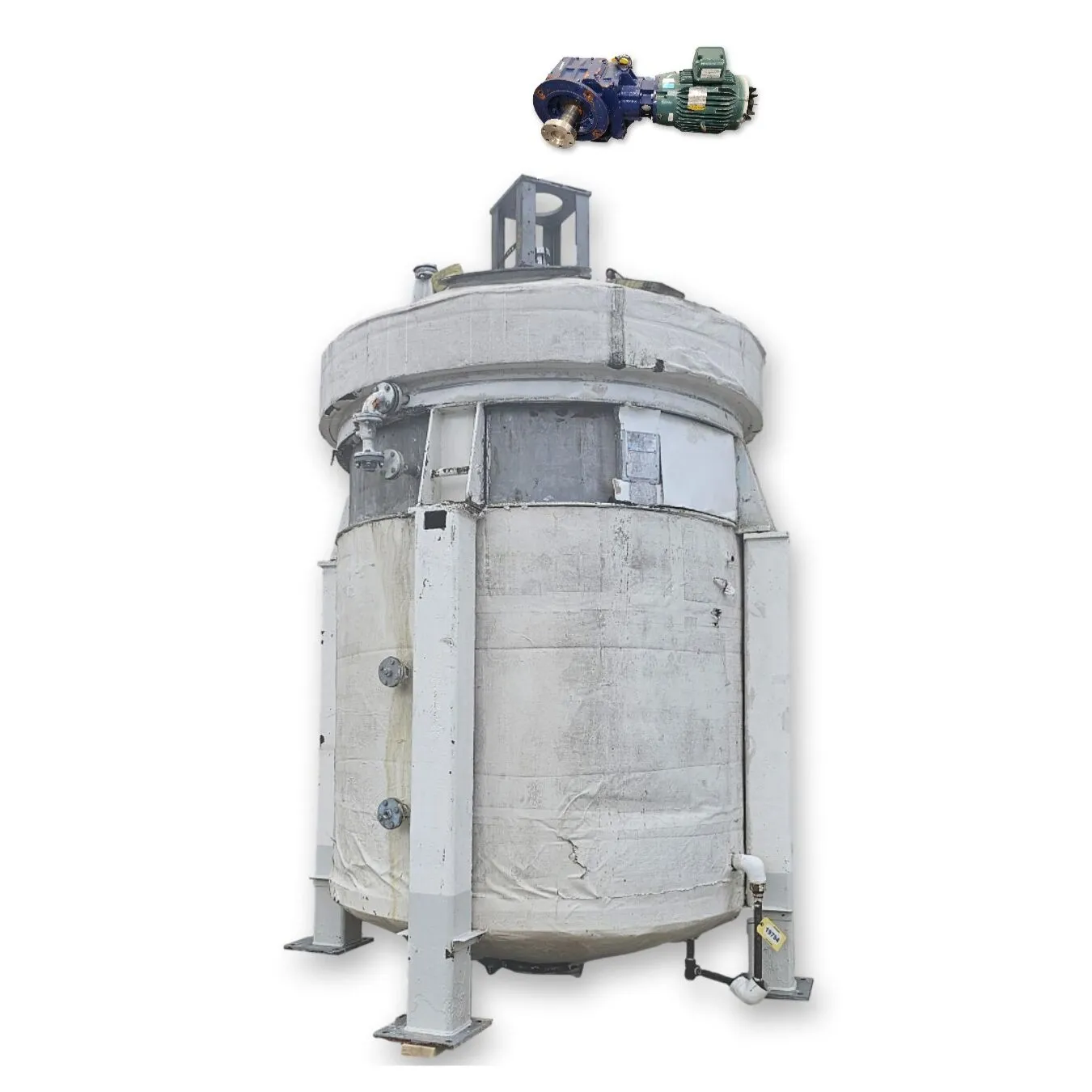 Used 2,200 Gal 316 Stainless Steel Jacketed Pressure Rated Reactor Mix Tank