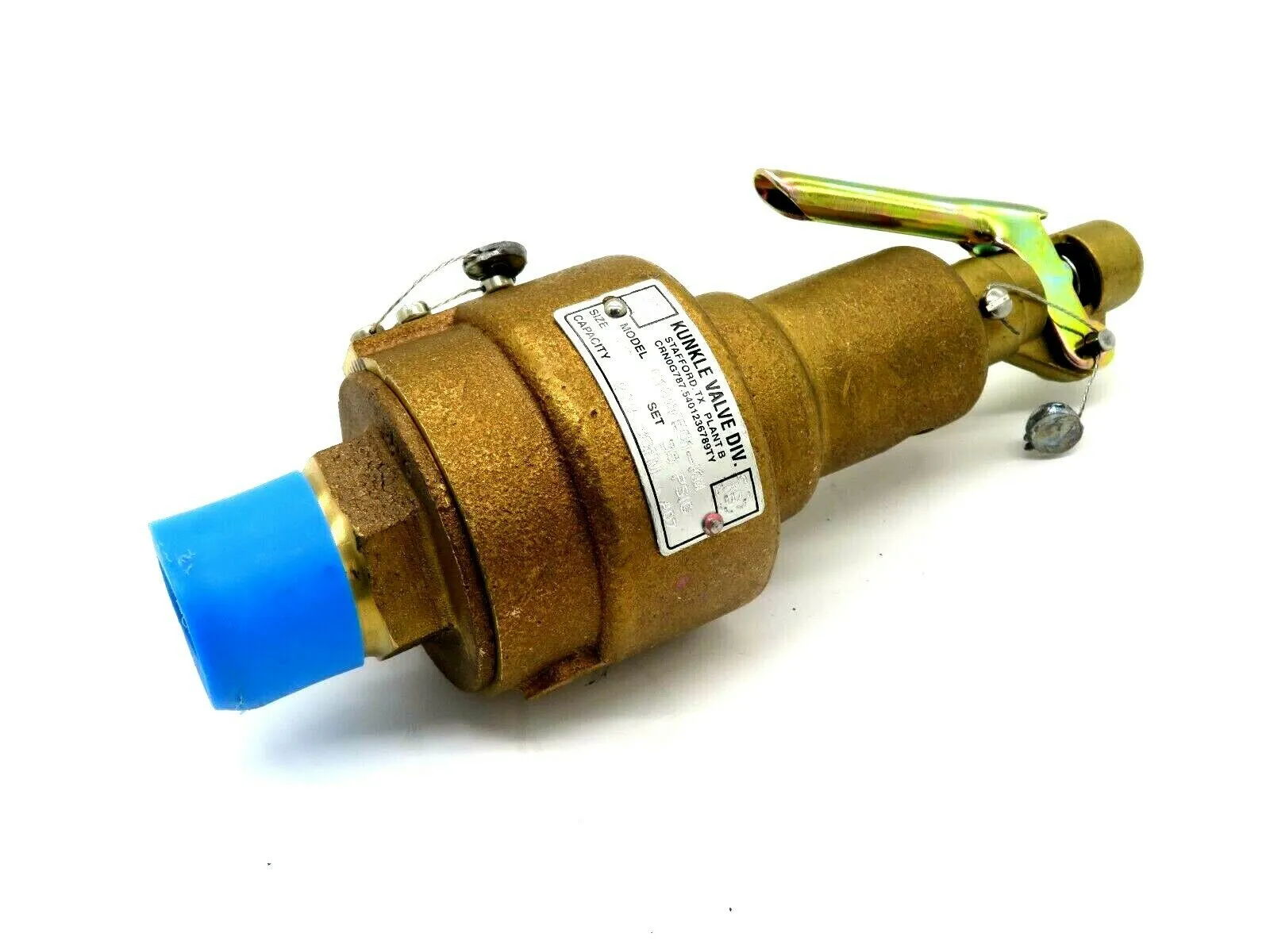 NEW KUNKLE VALVE 6186FE01-KM PRESSURE RELIEF VALVE 6186FE01KM