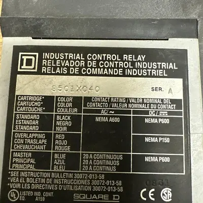 Used SQUARE D X0 40 Miscellaneous Equipment (Electrical & Power) | Surplus Asset Holdings #1201408