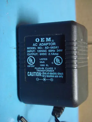 Used Original Equipment Manufacturer AD-062A1 AC ADAPTER Power Supplies Arizona US | ASSET CONVERSION SPECIALISTS, INC. #308214