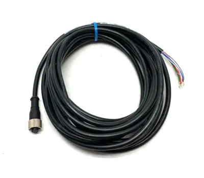 USED BANNER ENGINEERING SINGLE ENDED CORDSET M12 8-PIN STRAIGHT TO PIGTAIL