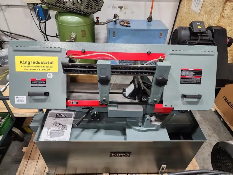 New | in-Stock KING CANADA KC-228S-V-6 Horizontal Band Saws British Columbia CA | Lenmark #255189