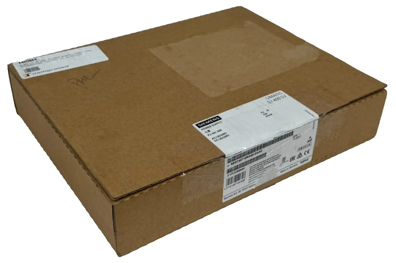 NEW SIEMENS 6ES7407-0RA02-0AA0 POWER SUPPLY PS 407 20A 6ES7 407-0RA02-0AA0