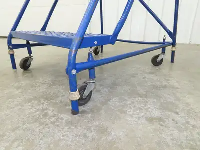 Ballymore Rolling Ladder 4 Step 10" Work Platform 38" Top Step 300lbs 24" W