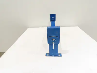 Lewco 34"W Conveyor Leg Stationary Floor Support BLUE 10" to 13-1/2"H