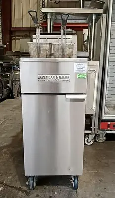 American Range 50 lb. All Stainless Gas Deep Fat Fryer - 120,000 BT, AF-45-50