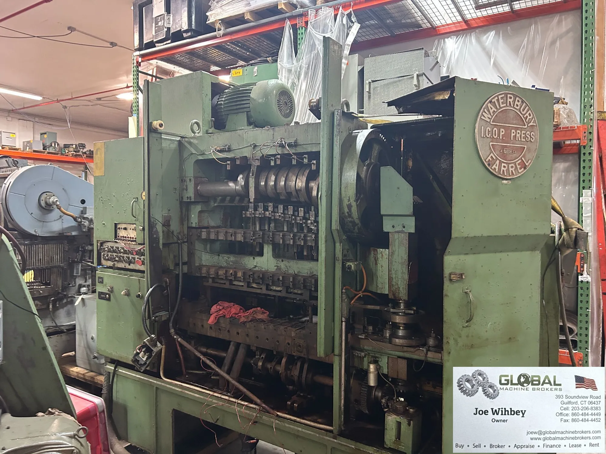 Waterbury Farrel 1212 ICOP Transfer Press - Round Plunger, Nice Condition!