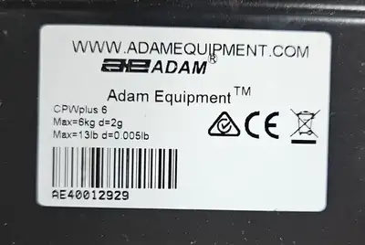 ADAM EQUIPMENT - CPW Plus-6 Scale - 13-Lb. Capacity Model. Loc2F