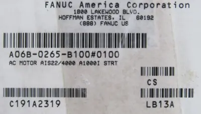 NEW FANUC A06B-0265-B100#0100 SERVO MOTOR A06B0265B1000100