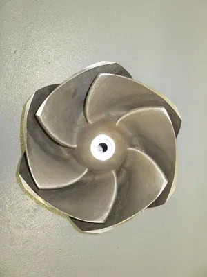 6 Vane Open Impeller, Cast No. MN60, Material 316ss