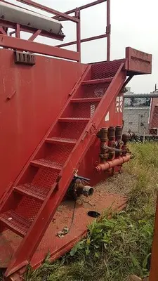 USED 29 M3 (182 BBL) SKID MOUNTED 2 COMPARTMENT MUD TANK