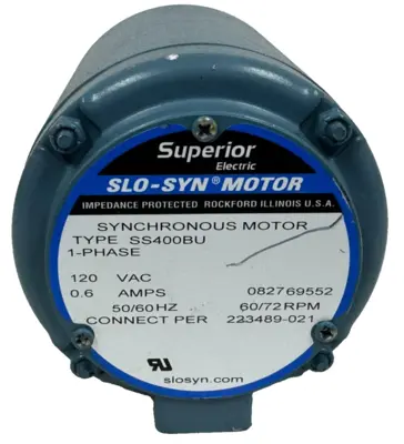 NEW SUPERIOR ELECTRIC SS400BU SLO-SYN SYNCHRONOUS MOTOR 120V 0.6A