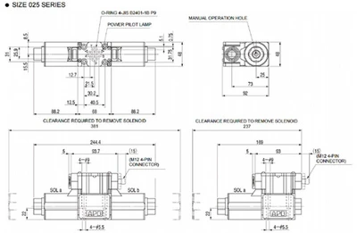 Toyooki Kogyo Co Ltd HD3-2S-BCA-025B-WYD2 Directional Hydraulic Solenoid Valve [New]