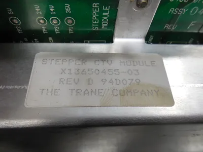 Trane X13650455-03 Chiller Stepper CTV Module Rev. D Used