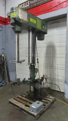 used 10 hp Schold Bow-tie Mixer, air over oil lift, variable speed